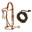 Pool's bosal bridle with horsehair reins