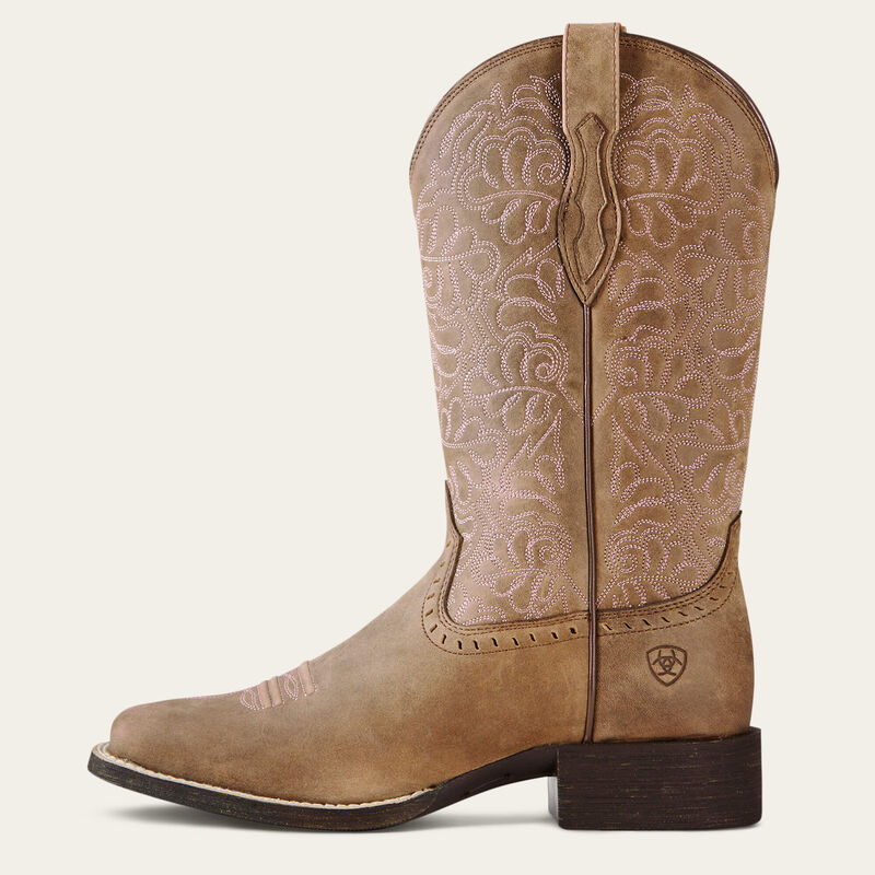 Ariat Round up Remuda wide square toe Western boot for ladies