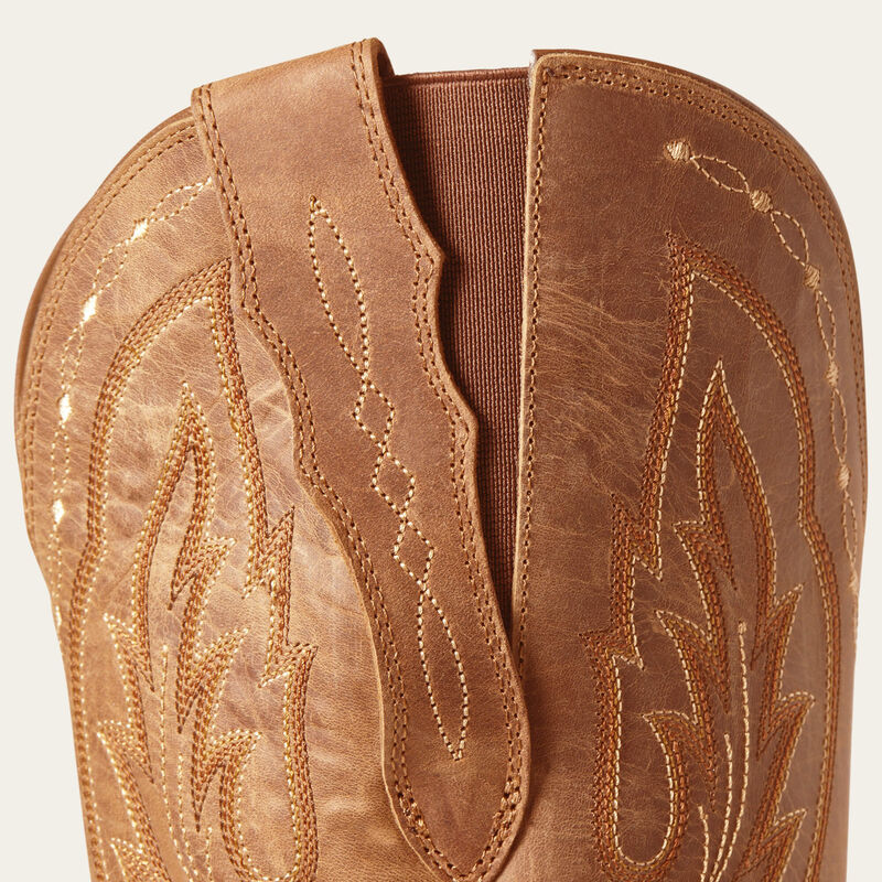 Ariat heritage X toe elastic wide calf western boot for ladies