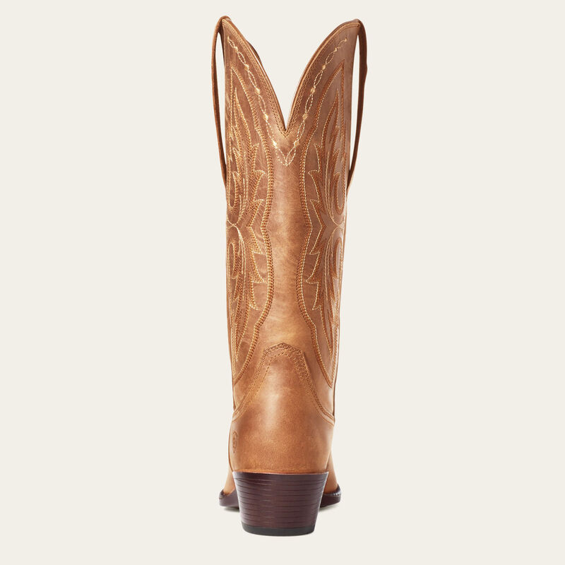 Ariat heritage X toe elastic wide calf western boot for ladies