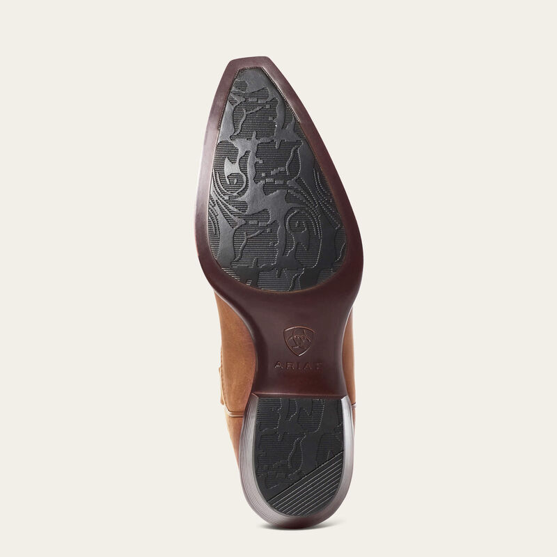 Ariat heritage X toe elastic wide calf western boot for ladies