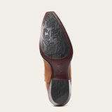 Ariat heritage X toe elastic wide calf western boot for ladies