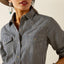 Ariat railroad stripe western shirt for women