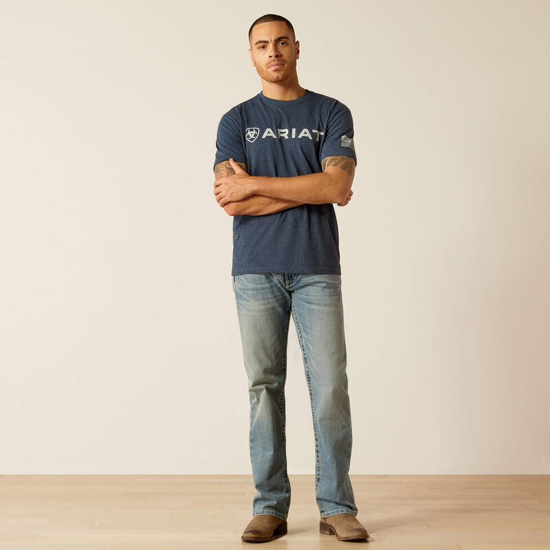 Ariat shield flag T- shirt for men
