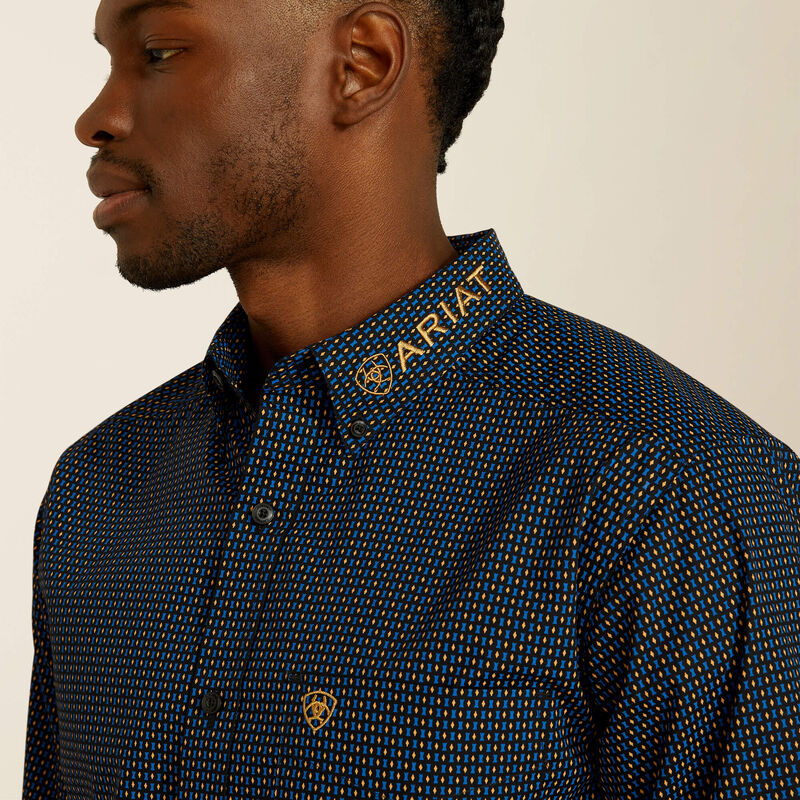 Ariat team portland fitted western shirt for men