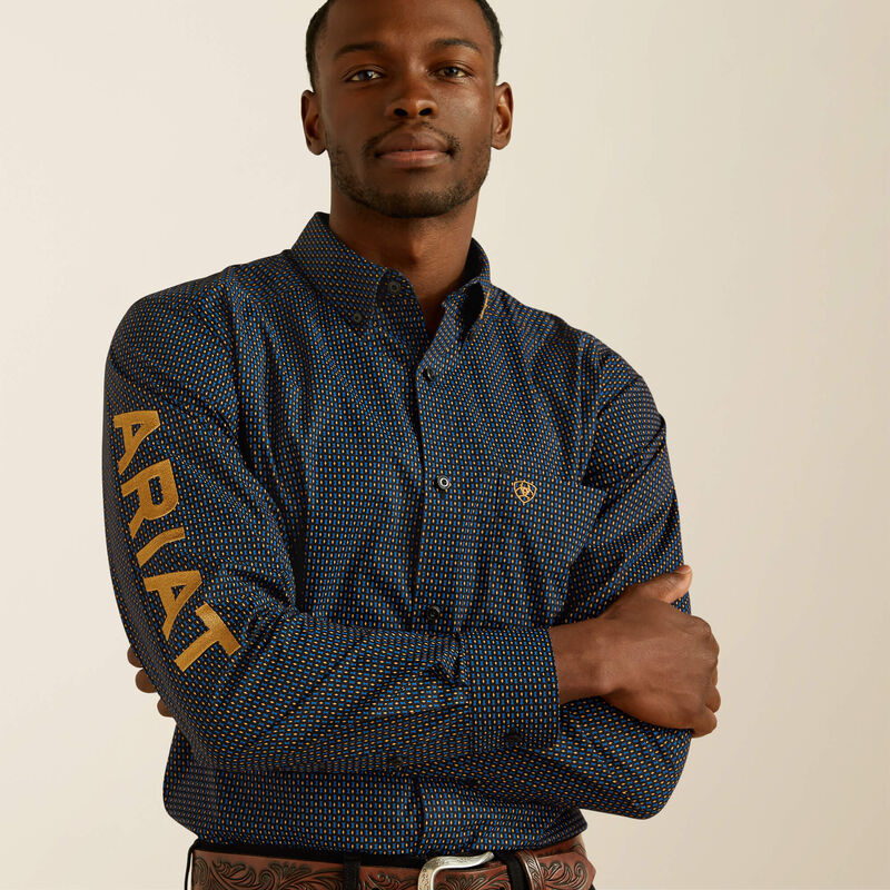 Ariat team portland fitted western shirt for men