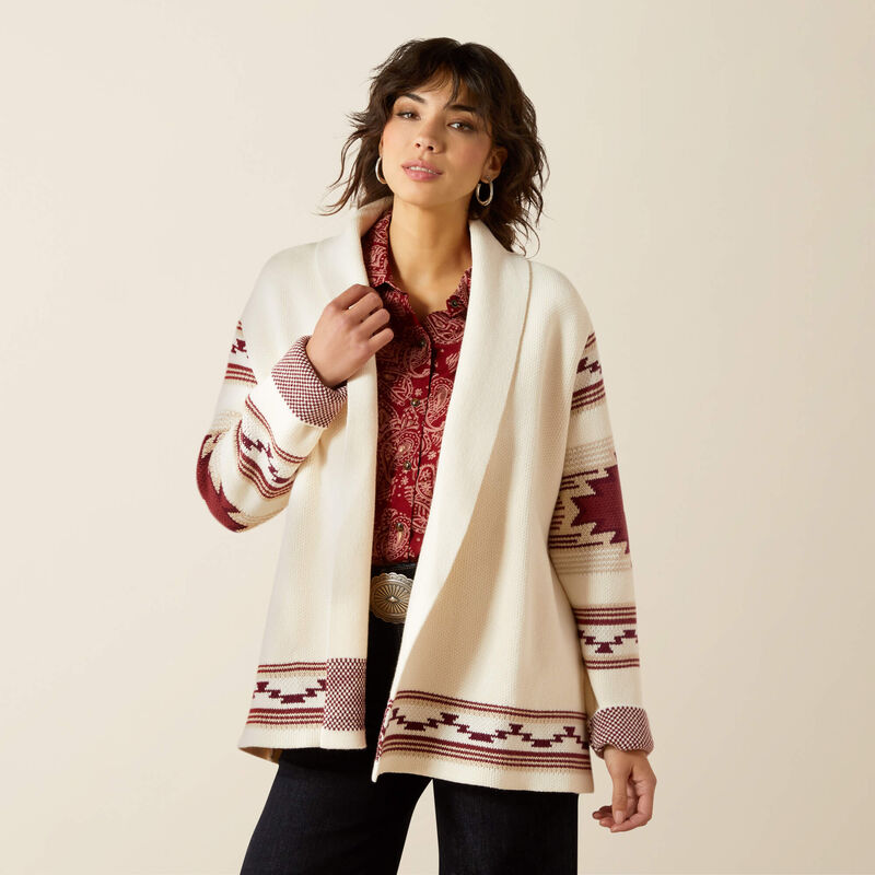 Ariat westward wrap sweater for ladies