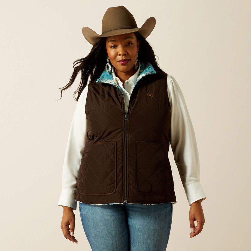 Ariat dilon 2.0 reversible insulated gilet for ladies