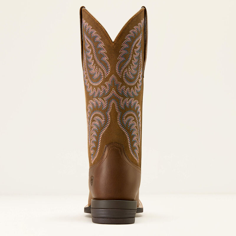 Ariat cattle caite wide square toe  western boot for ladies