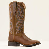 Ariat cattle caite wide square toe  western boot for ladies
