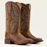 Ariat cattle caite wide square toe  western boot for ladies