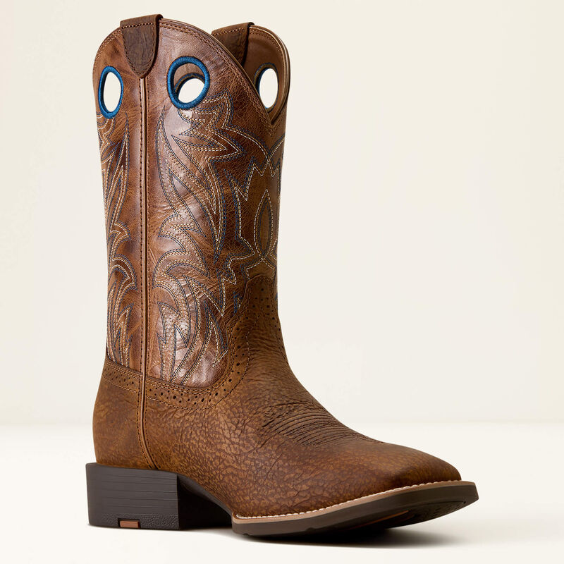 Ariat sport sidebet wide square toe boot for men