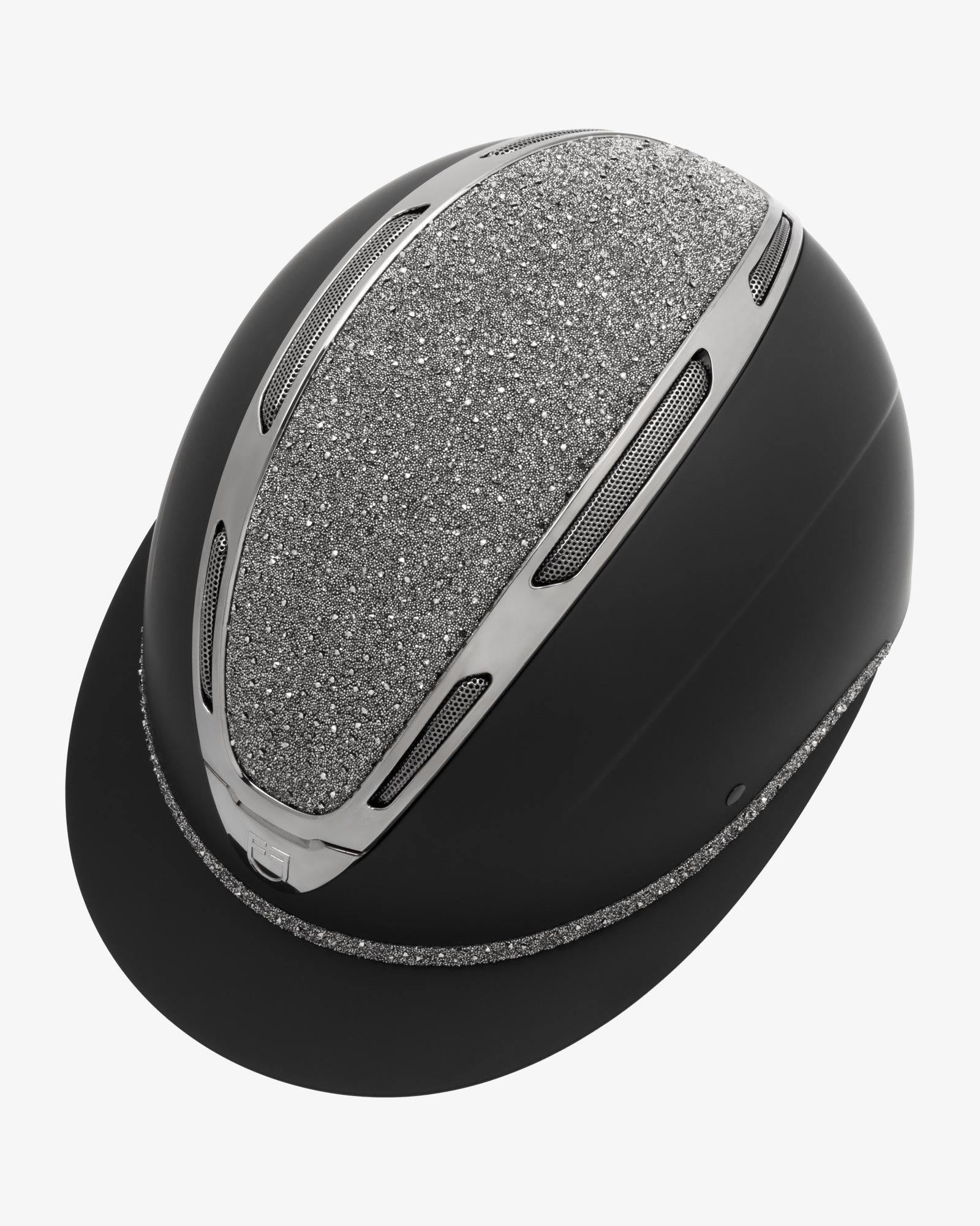 Equestro Women's Apocalypse helmet matte shell and rhinestones homologation EN 1384-2023 etw 02017