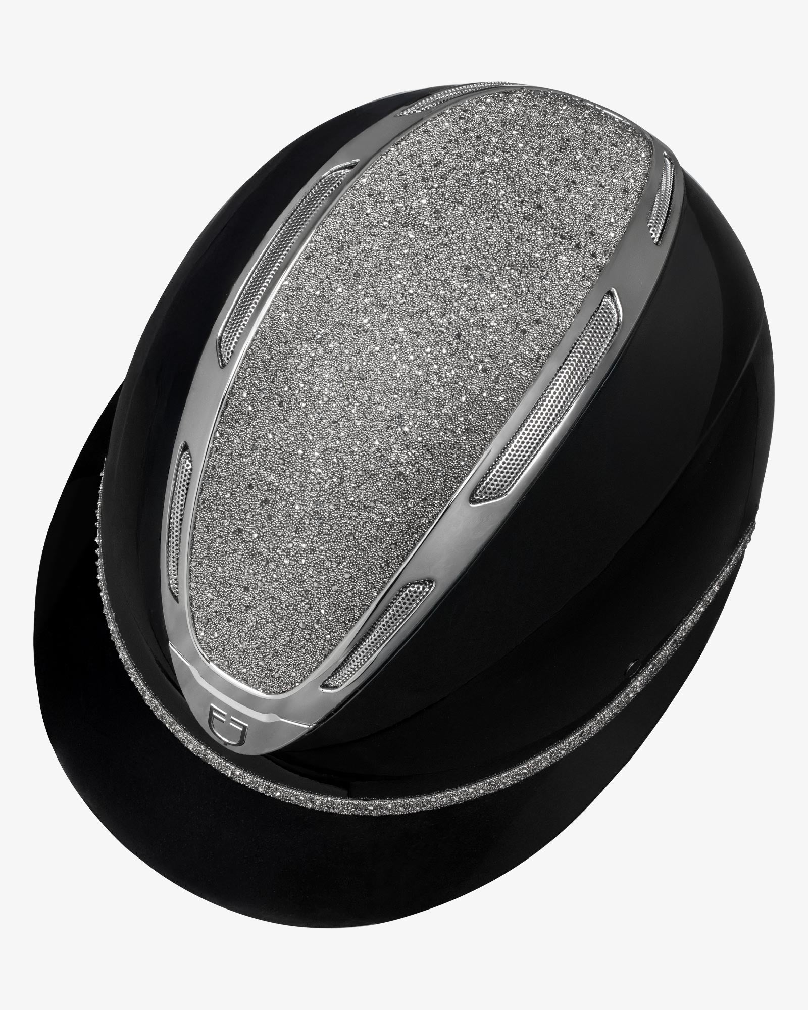 Equestro Women's Apocalypse helmet glossy shell and rhinestones homologation EN 1384-2023 ETW02018