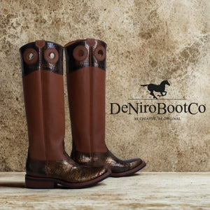 De Niro Western boots buckaroo cocco bronzo