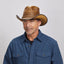 American hat makers Cyclone | Mens Leather Cowboy Hat