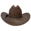 American hat makers Gorge | Mens Leather Cattleman Cowboy Hat with Leather Hat Band