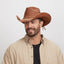 American hat makers Hollywood | Mens Leather Cowboy Hat