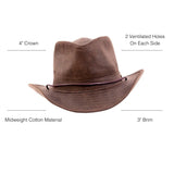 American hat makers Irwin | Western Weathered Outback Hat