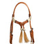 Pool's bosal bridle with horsehair reins