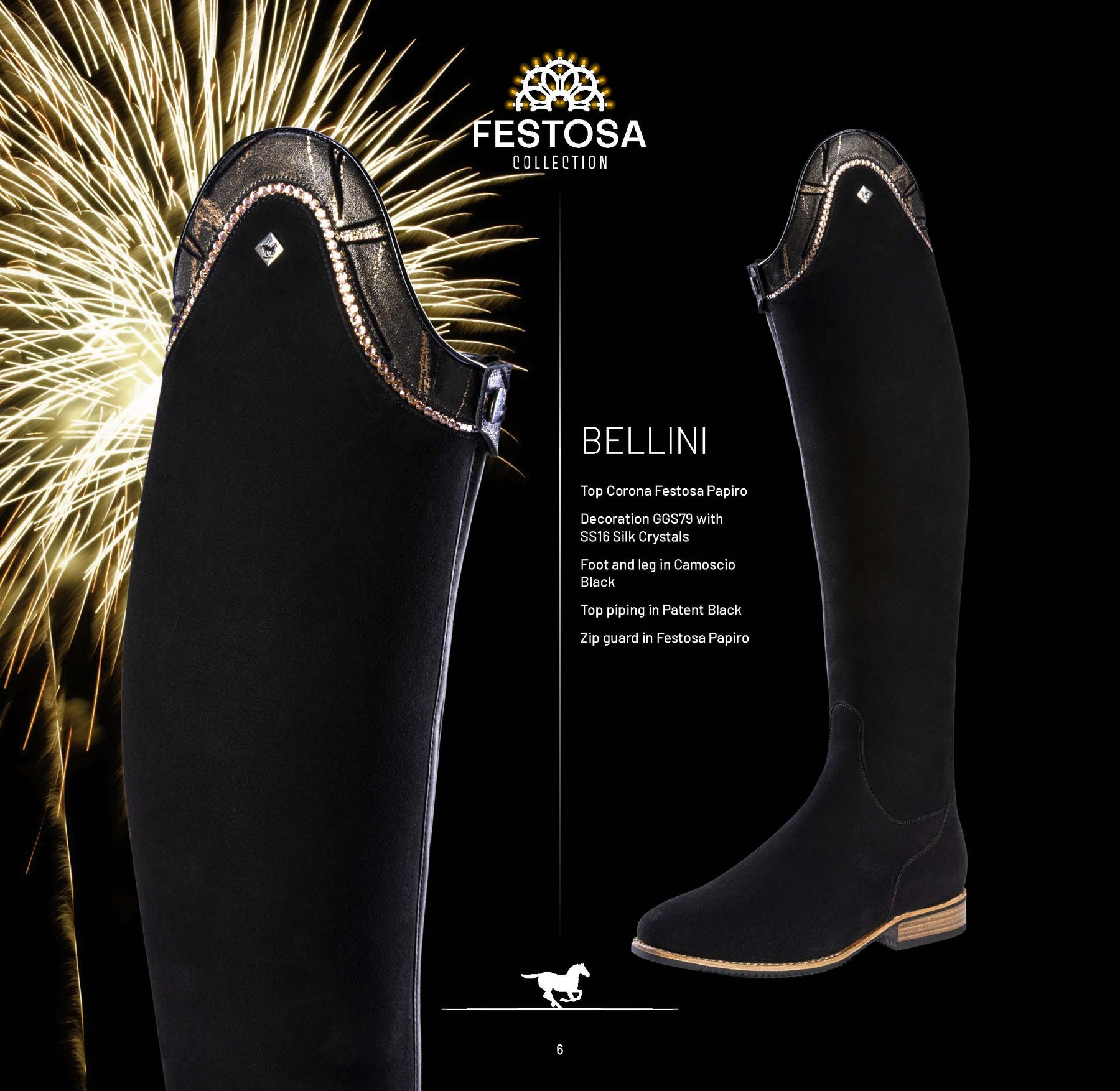De Niro Bellini dressage boot festosa