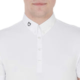 Equestro men's competition polo shirt in breathable technical fabric - HorseworldEU