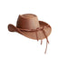 American hat makers Hollywood | Mens Leather Cowboy Hat