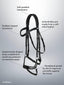 LeMieux Arika drop bridle - HorseworldEU